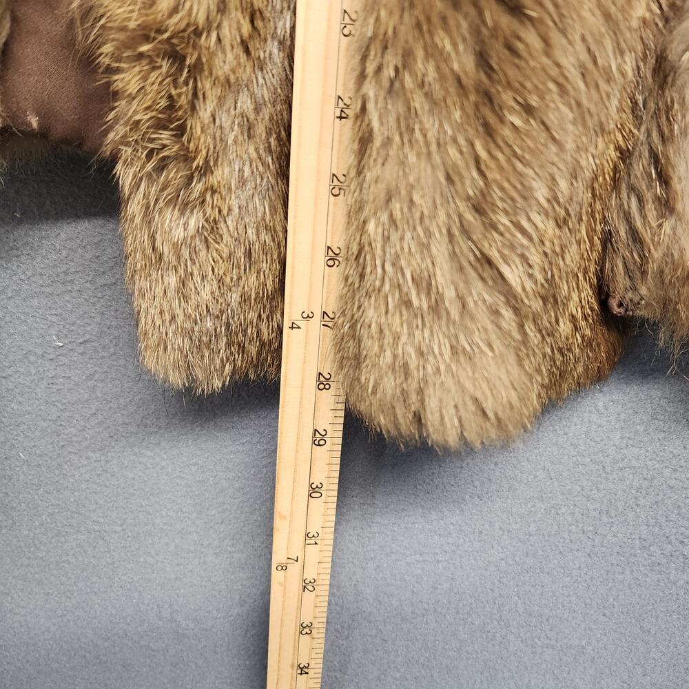 Vintage Womens Fur Coat Small Byrons Akron *FLAWS - Picture 6 of 16